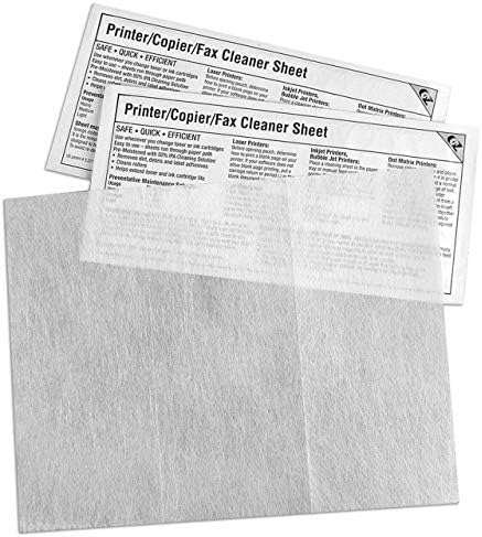 KICTeam K2-PCFF5 EZ Printer/Copier/Fax Cleaner Sheet (5 Sheets)