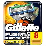 Lieferumfang: Gillette Fusion ProGlide Power Rasierklingen, 8 Stück, standard Verpackung