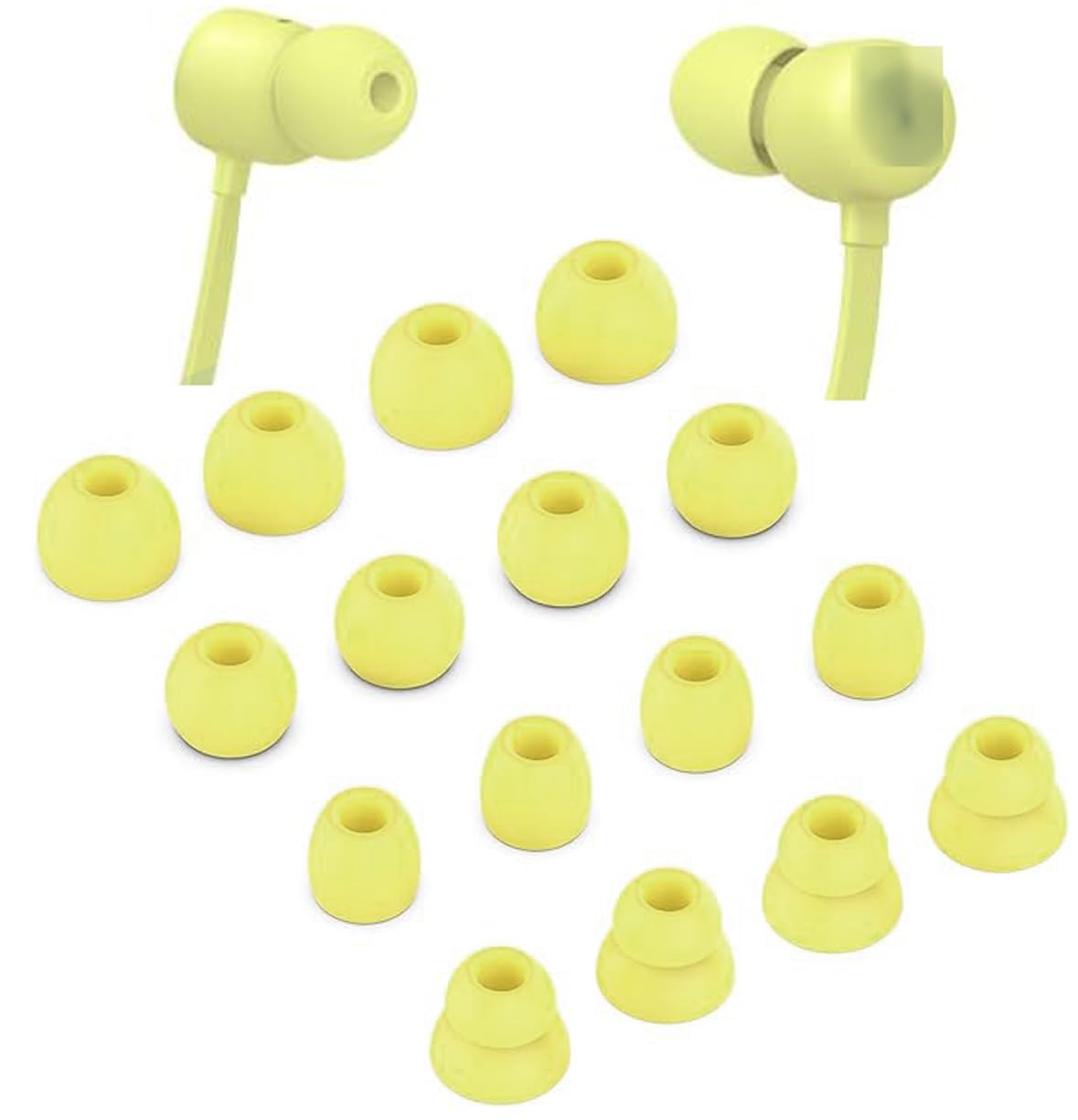 ALXCD Ear Tips Replacement for Beats Flex Wireless Earphones, S/M/L/D 4 Sizes 8 Pairs Soft Silicone Eargel Earbuds Tips, Fit for Beats Flex, 8 Pairs (