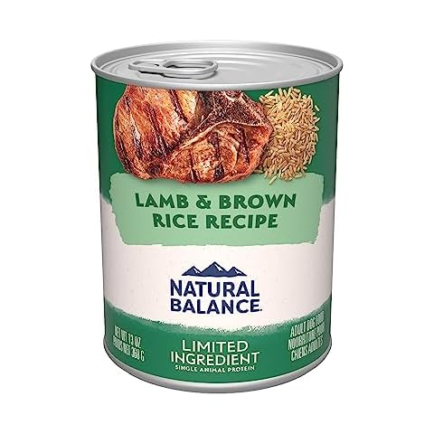 Natural Balance Limited Ingredient Adult Wet Canned Dog Food with Healthy Grains, Lamb & Brown Rice Recipe, 13 Ounce (Pack of 12) Cover