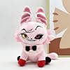 Hazbin Hotel Plush, Cute Cat Angels Dust Stuffed Animal Plushies Doll Toy, Cartoon Hazbins Hotel Character Plush Figure for Boys and Girls(pink)