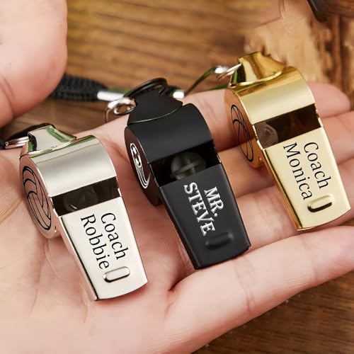 Silbato deportivo personalizado de acero inoxidable miniatura 3