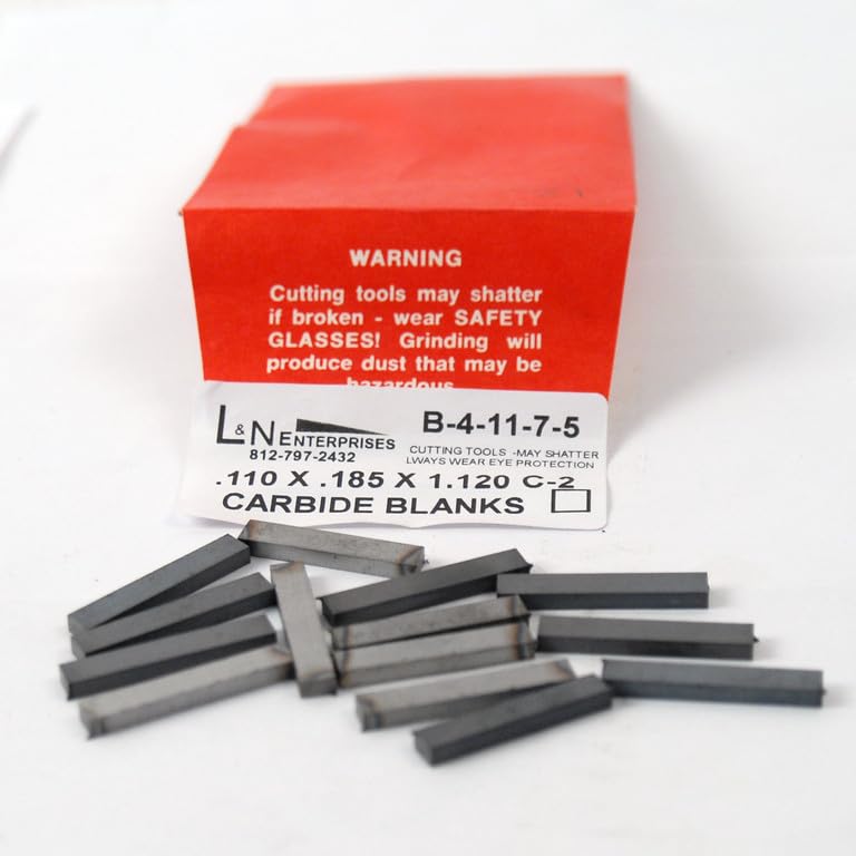 .110 X .185 X 1.120 Pack of 14 C2 Solid Carbide Blanks