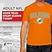 Team Fan Apparel NFL Home Team Tee - Gameday Adult T-Shirt - Pro Football Cotton & Polyester Shirt (Miami Dolphins - Orange, Adult Small)