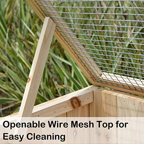 Wooden-Indoor-Chinchilla-Ferret-Cage-Small-Animals-House-Multi-Storey-with-Glider-Pet-Home-for-Hamsters-Size-L-254-W-1575-H-292-Inches-Enclosure