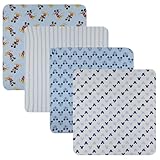 Disney Baby 4-Pack Receiving Blankets — 100% Cotton Flannel, 28