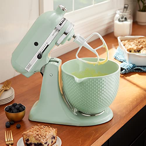 KitchenAid 5Q Dew Drop Ceramic Bowl, for 5Q Tilt-Head Mixers, KSM2CB5TDD | Durable Ceramic, Freezer-Microwave-Oven-Dishwasher-safe, Fits all 4.5 and 5 quart Tilt-Head KitchenAid Stand Mixers - image 4