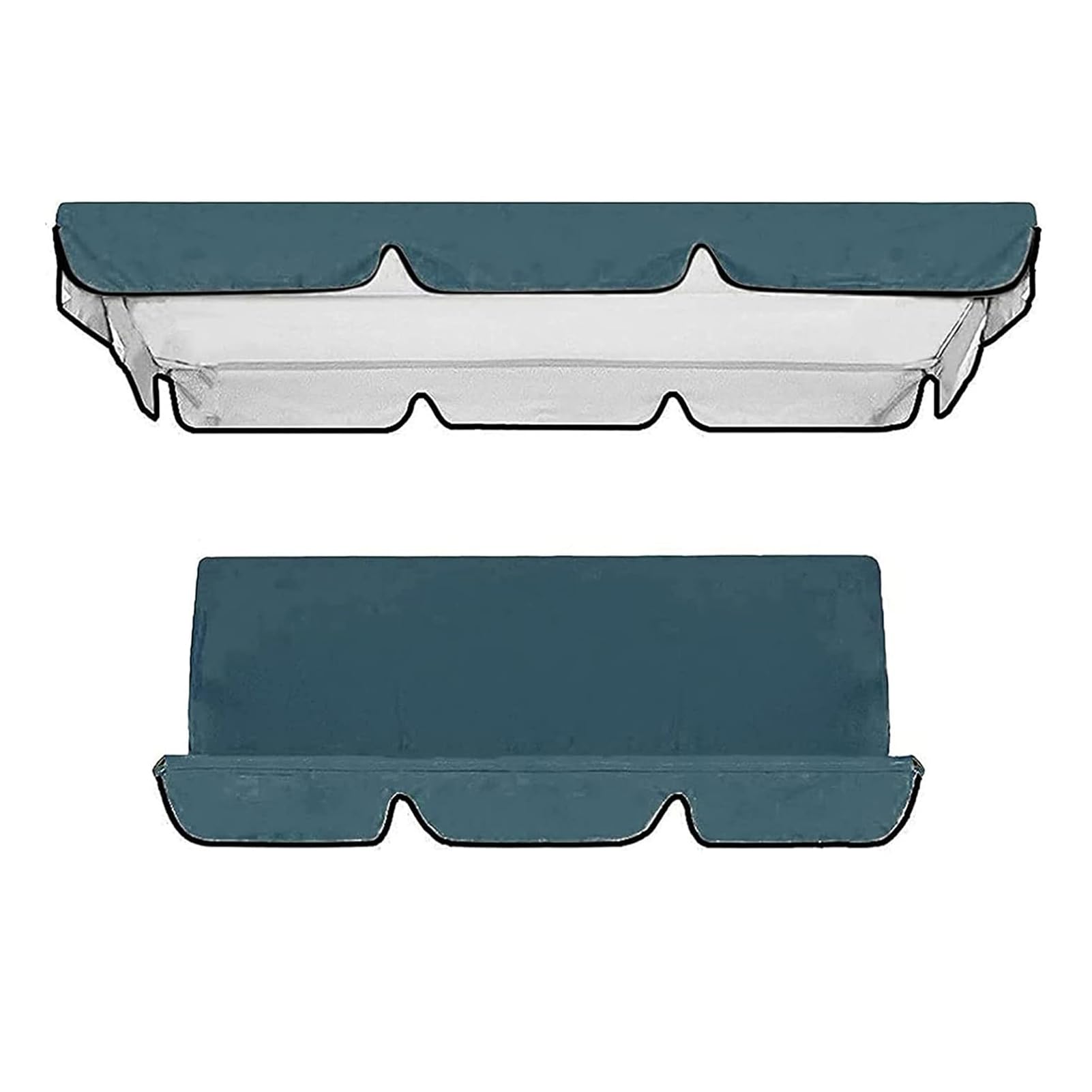 Funda De Repuesto Para Columpio De Jardín – Tapa Impermeable Y Anti-UV Para Sillas De 2 O 3 Plazas, Varios Tamaños Y Colores