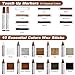 SEISSO Furniture Markers Touch Up, 25 Pcs Wood Furniture Repair Kits, Wood Markers and Wax Sticks with Wax Oil for Scratches Stains Cover-Ups Hardwood Wooden Floors Tables Cabinet Bedposts