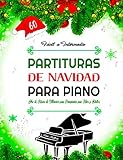 partituras piano disney  60 PARTITURAS DE NAVIDAD PARA PIANO - Fácil a Intermedio: Libro de Música de Villancicos Navideños para Principiantes para Niños y Adultos - Arreglos fáciles para piano con letra