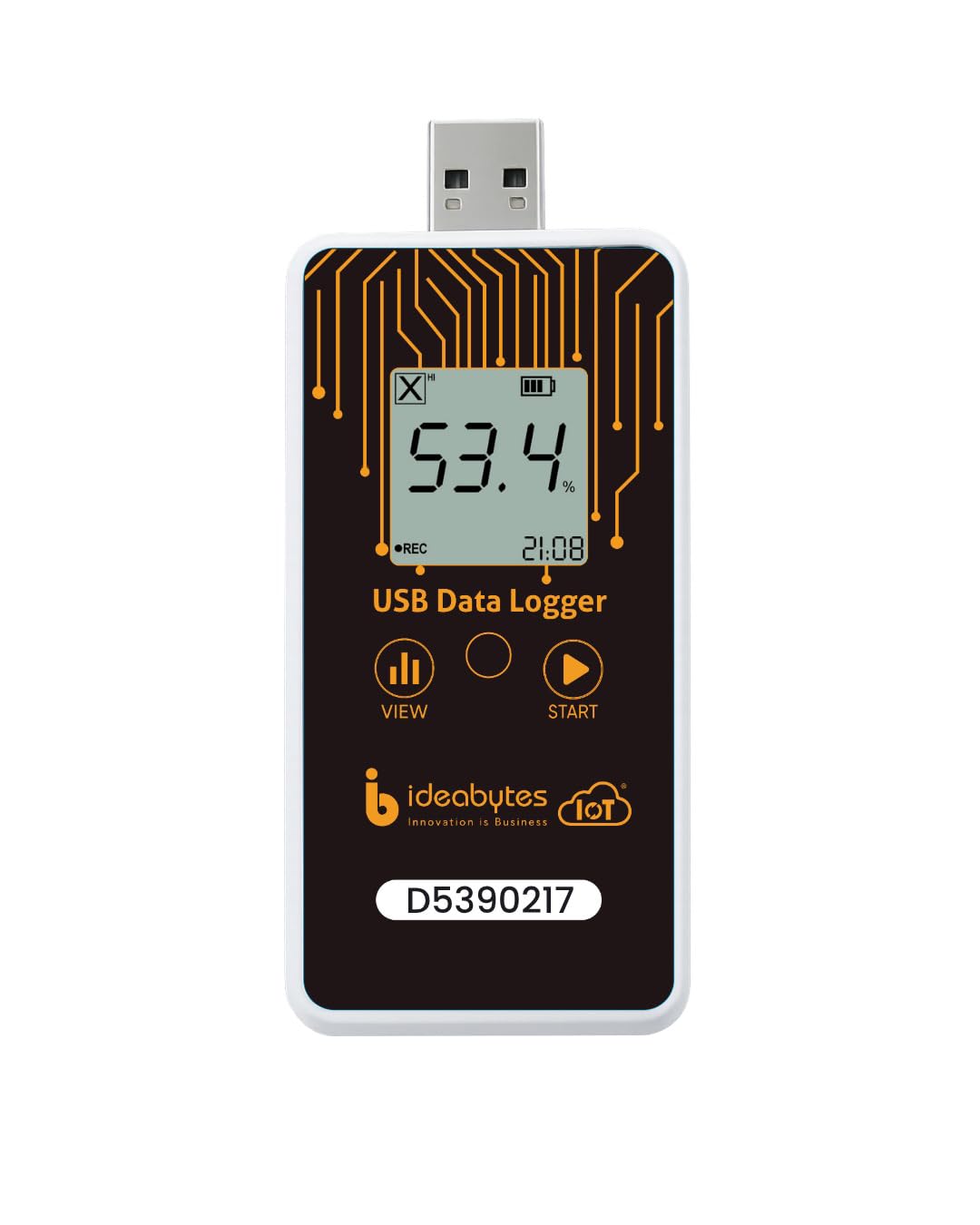 multi-use usb temperature & humidity data logger for diagnostic labs, reefer trucks, pharma, cold rooms, blood banks