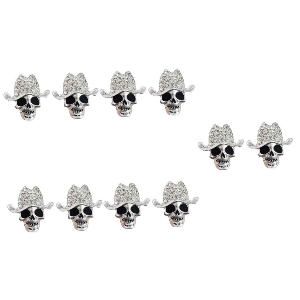 SOLUSTRE 10pezzi Clip Per Auto Forma Di Teschio Decorazione Unica Per Ventilazione Da Fragranza Creativa Per Casa Ufficio e Auto Per Amici e Familiari