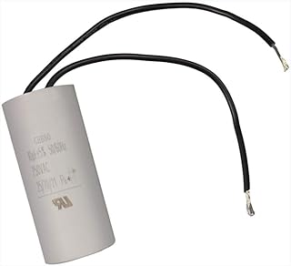 COCAPCO 250VAC 10uF 10MFD CBB60 Motor Run Capacitor 2 Wires 10 uF MFD 250 VAC 250V AC 25/70/21 30x65mm UL Listed