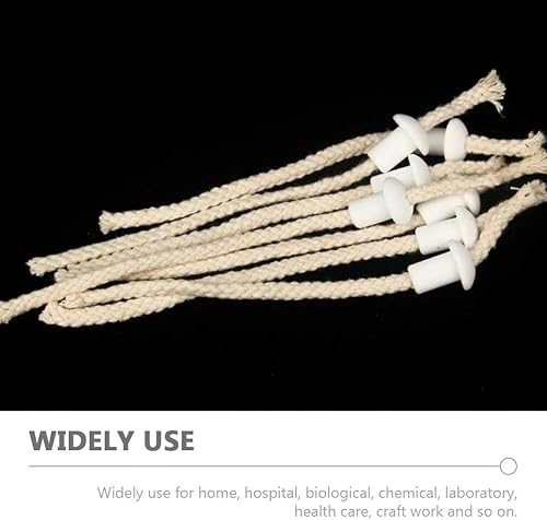 Miniatura 4 de 20 soportes para mecha de lámpara de aceite: soporte de mecha de linterna de cerámica, accesorios de reemplazo de lámpara de alcohol