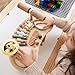 Asweets 7 in 1 Kids Drum Set for Toddlers Wooden Xylophone Musical Instruments Kit Play Set for Toddler Baby Drum Set Montessori Toys Sensory Toys Birthday Gifts for Girls Boys (Moon)