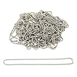 Kugelketten vernickelt 300 mm lang mit Verschluss 100 Stück