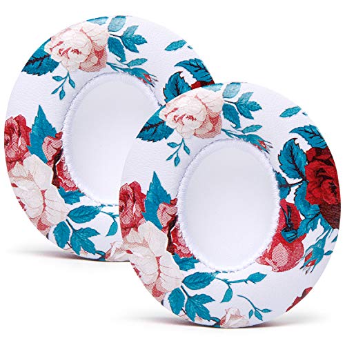 Wc Extra Thick Replacement Earpads For Beats Solo 2 & 3 By Wicked Cushions - Ear Pads For Beats Solo 2 & 3 Wireless On-Ear Headphones - Soft Leather, Luxury Memory Foam, Strong Adhesive | Floral White #TOP21