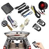 Vbnuyhim Kit de de alarma de coche, alarma automática de coche, de inmovilización de alarma antirrobo, inmovilizador de alarma pasiva y antirrobo, sistemas antirrobo de seguridad