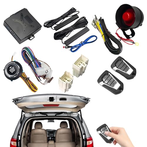 Sghtil de Alarma de Seguridad del Coche, de Alarma de Coche - Sistemas de Alarma antirrobo de Seguridad con Entrada sin Llave,Sistemas de Alarma antirrobo de Seguridad Kit de Encendido