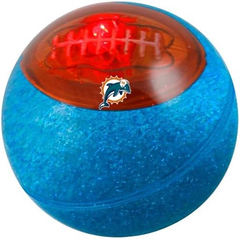 NFL Miami Dolphins Super Ball, 3-Inch, Clear