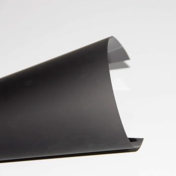 Rear Projection Screen Material Self - Adhesive Holographic Rear Projection Glass Film for Office Conference Presentation, Black, A4 Sample, 8.3"x11.7"