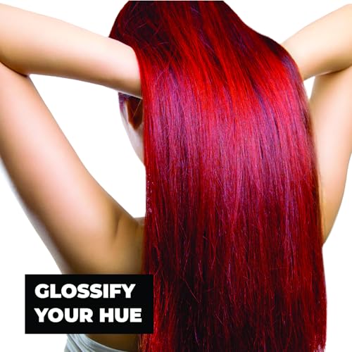 Image of Keracolor High Shine Tinted Hair Gloss, In-Shower Hair Glaze, Sheer Color-Enhancing Glossing Treatment, Red, 8 Fl Oz