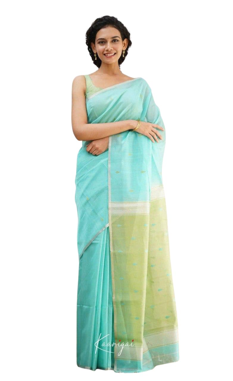 Woven Soft Organza Saree with Subtle Motifs, Lightweight Sheer Texture, Graceful Pastel Color Blend, Suitable for EthnicWear-image-39