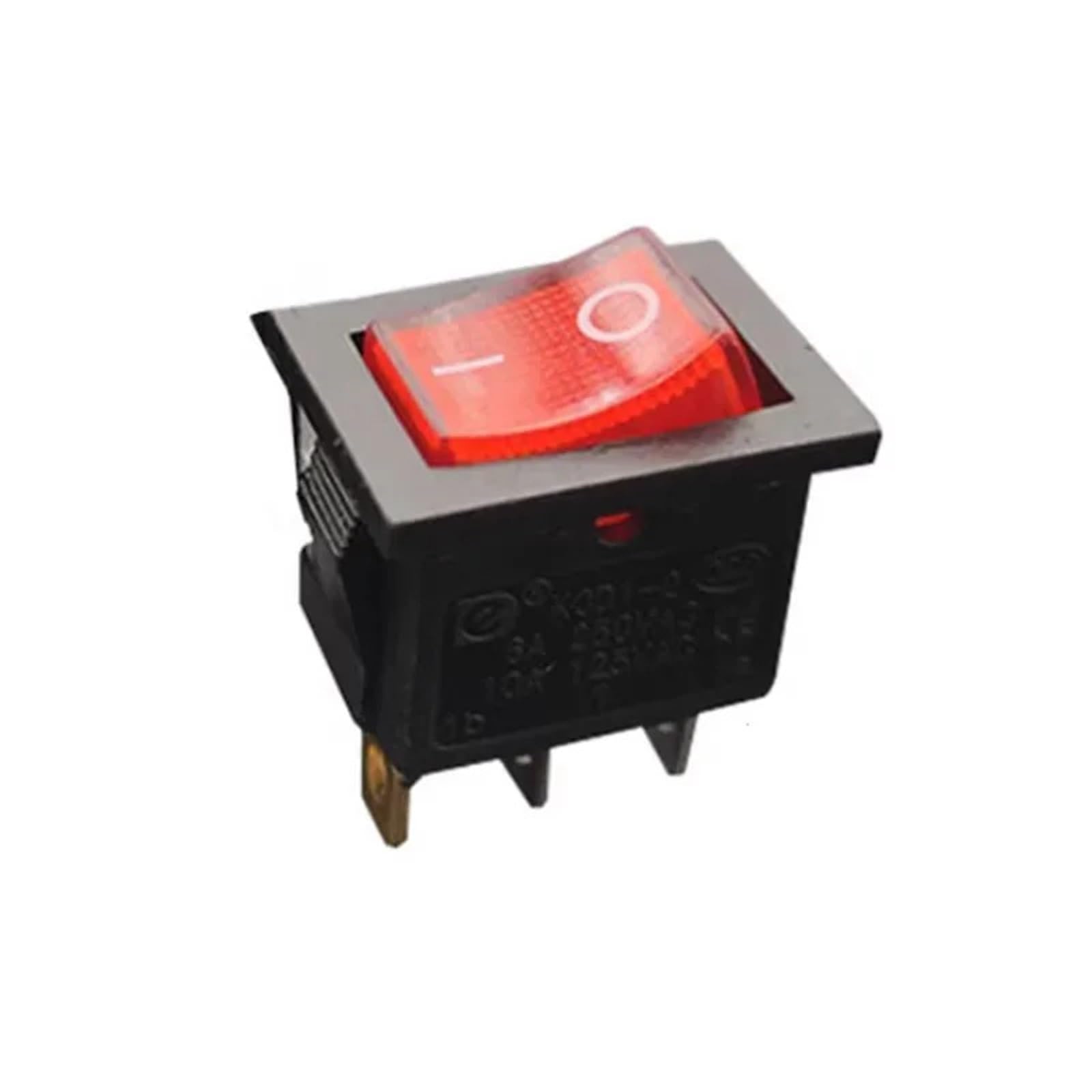 Interruptor basculante KCD1 de 2 y 3 pines for barco o coche, 6 A/10 A, 250 V/125 V CA, botón rojo, verde y azul, 5/20 unidades(4Pin Blue LED,20PCS)