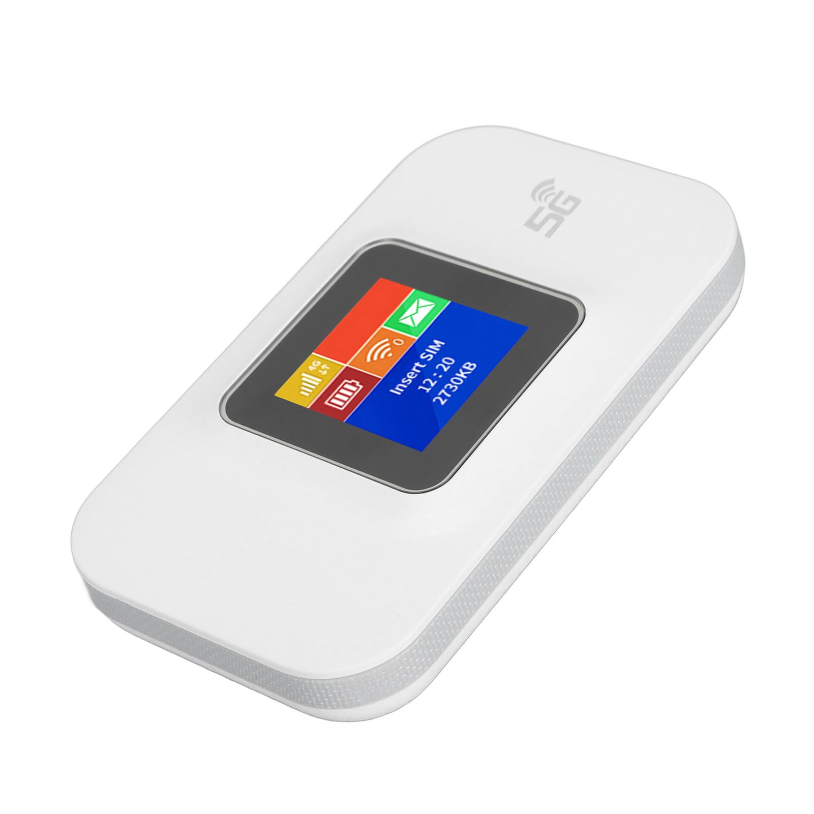 Mobilny Hotspot Wi-Fi, Odblokowane Urządzenie Hotspot Wi-Fi 4G LTE, Przenośny Router Wi-Fi z Gniazdem Karty SIM do Podróży, Obsługa B1/3/5/7/8/20/40 (WHITE)