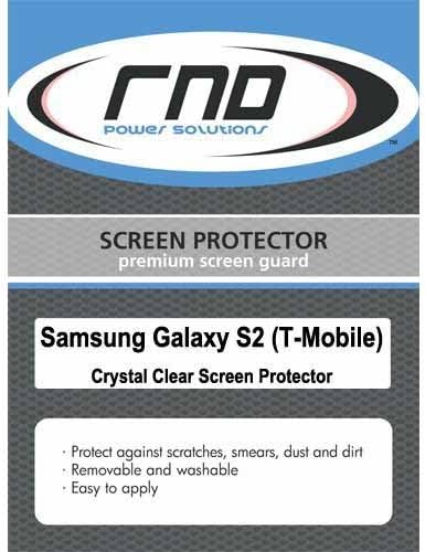 RND 3 Screen Protectors for Samsung Galazy S II (T-Mobile Version) (Ultra Crystal Clear) with lint Cleaning Cloths