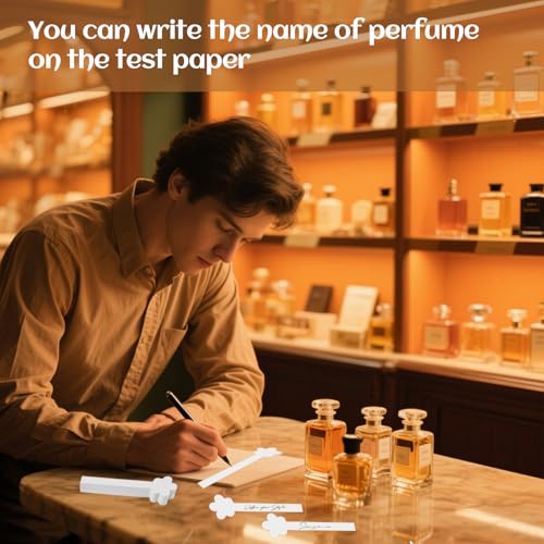 VYNZOR Parfüm Teststreifen 200 Stück Duftstreifen, Professionelle Dufttestpapiere für ätherische Öle, Aromatherapie und Parfümkreationen, ideal für Parfümeure und Duftliebhaber