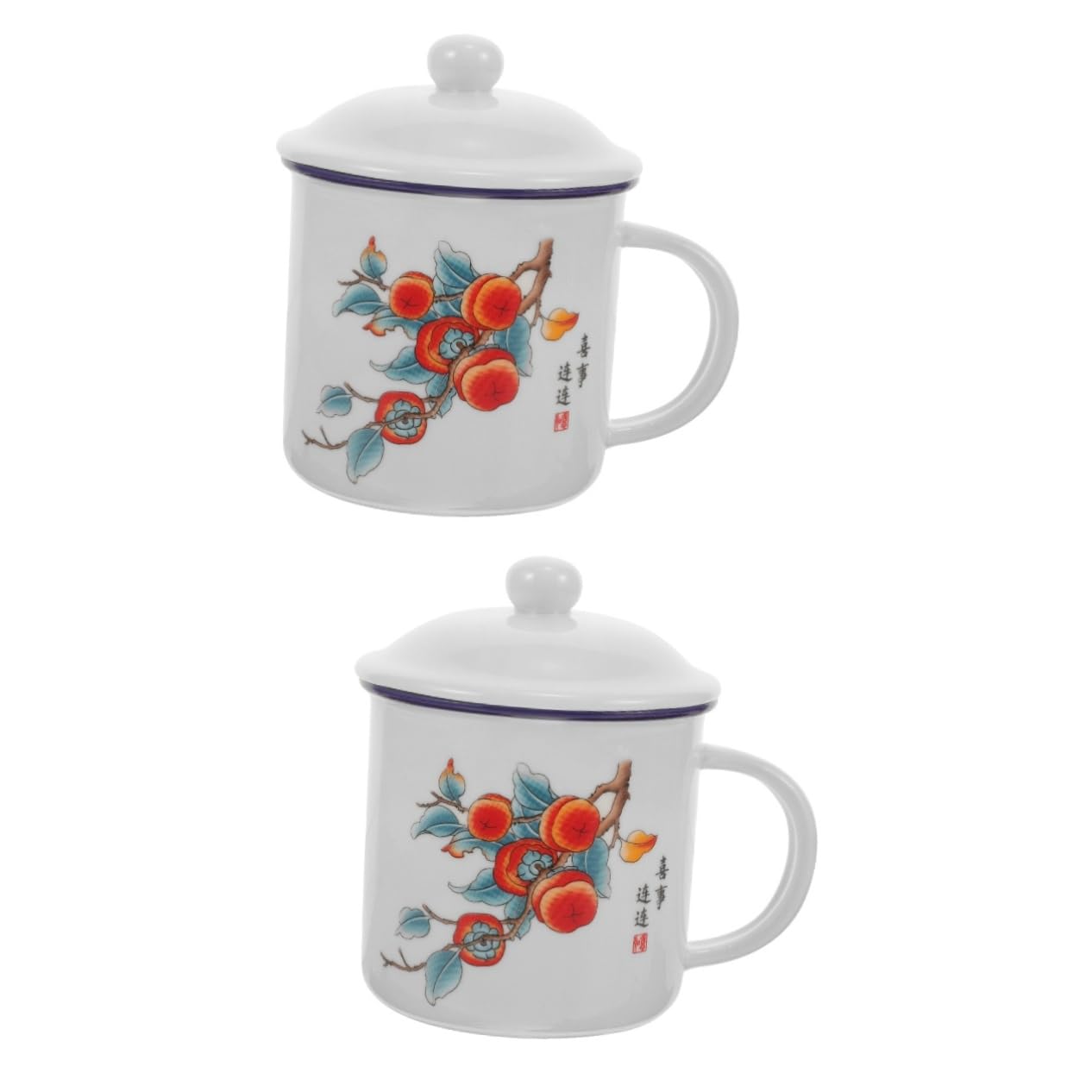 2stücke Vintage Emaille Tasse Multifunktionale Kaffeetasse Für Outdoor-aktivitäten Langlebig Und Für Kaffee Tee Wasser Und