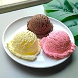 ☆本物そっくり☆ ３色セット 食品サンプル アイスクリーム バニラ ストロベリー チョコレート 偽物 カフェ クレープ屋