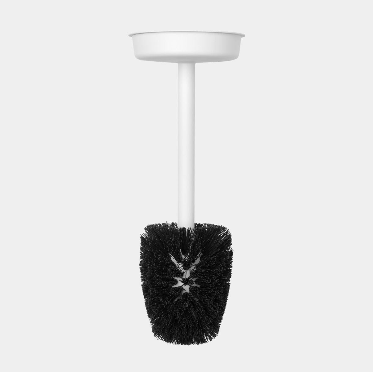 Brabantia - Mindset Replacement Toilet Brush - Fits Mindset Butler and Mindset Toilet Brush Holder - Protective Steel Handle - Corrosion Resistant - Bathroom Accessory - Fresh White
