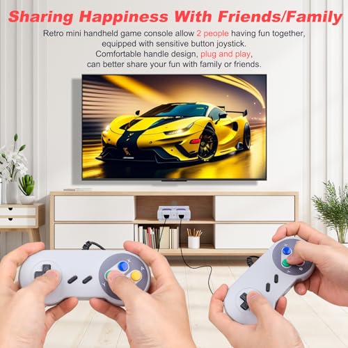 Classic Mini Retro Game Console: HDMI Input Mini Classic Game Console Built-in Retro Games Dual Players for TV - Image 5