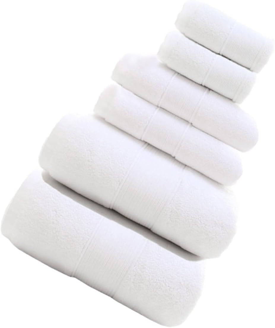 Uonlytech Soft Cotton Towel Pack for Bathroom Highly Absorbent Bath Hand Face Washcloths with Minimalist Solid Color Design Fast Dry Towels for Home Gym Travel