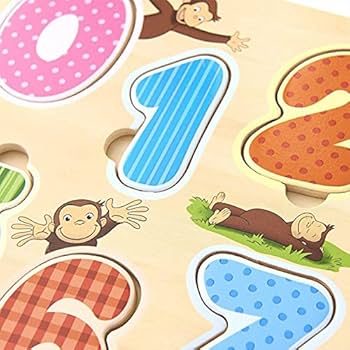 Amazon.co.jp: ヴィットハート おさるのジョージ 木製すうじ