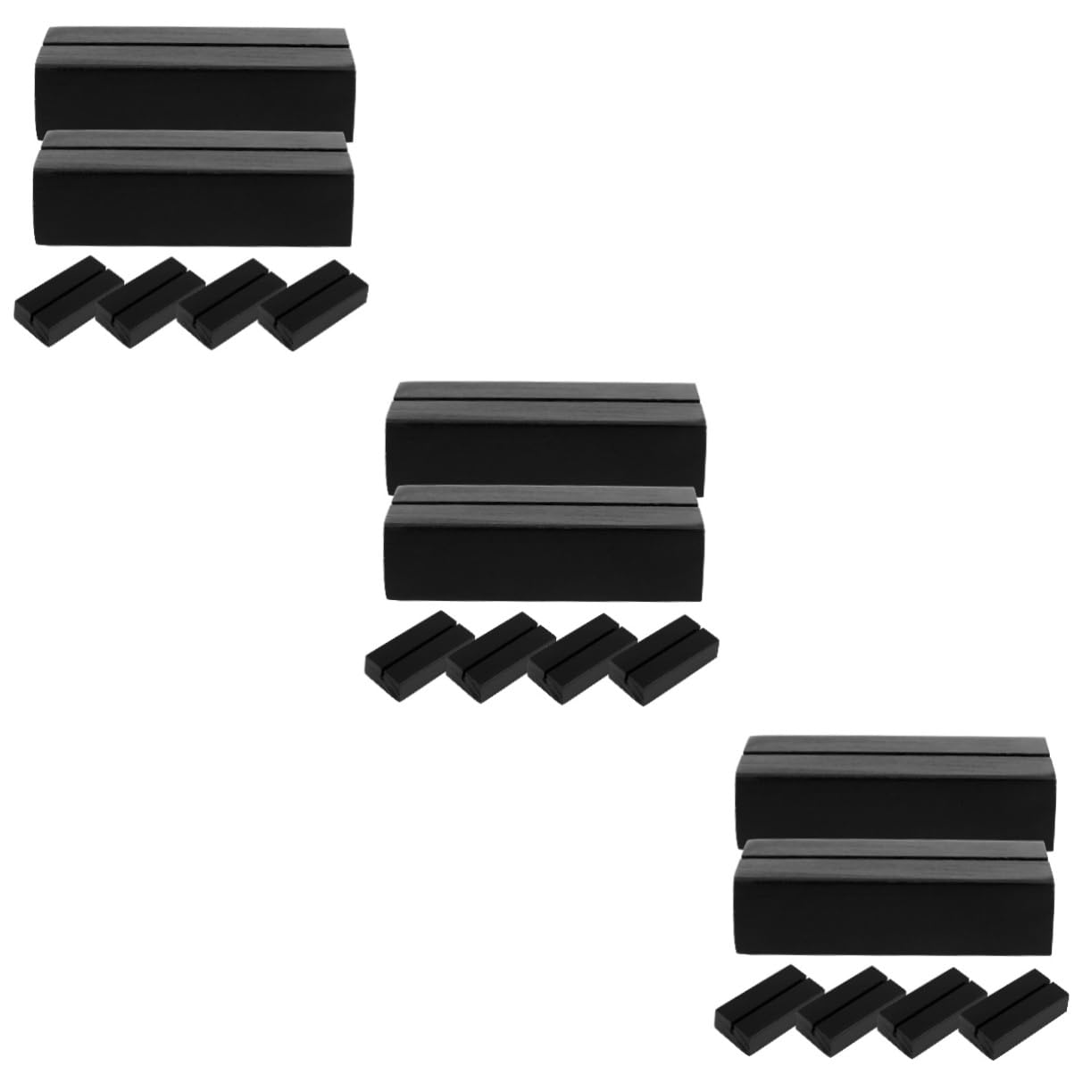 OUNONA 18piezas Soporte De Número De Mesa para Bodas y Eventos Base para Exhibición De Tarjetas y Nombres Decoración De Mesa Elegante y Duradera