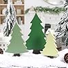 Christmas decorations 3pcs wooden christmas tree sign rustic christmas tree centerpiece for tabletop tiered tray shelf mantel fireplace decor  urban country home decor