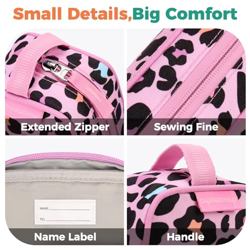 Image of Choco Mocha Kids Pencil Case for Girls, Soft Zipper Pencil Pouch for Girls Pencil Case for School Unicorn Pencil Bag for Toddler Girl, Pink