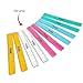 hand2mind Clear Multicolored 12” Safe-T Plastic Ruler Set, Safety Ruler with Inches, Centimeters, and Millimeters, Semi-Flexible Rulers Bulk for Classroom, School Supplies for Teachers (Set of 10)