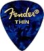 Fender Premium Celluloid Guitar Picks 351 Shape, Blue Moto, Thin, 12-Pack