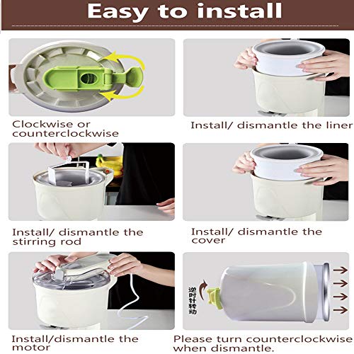 YSYDE Automatische Haushalts-Eismaschine, DIY Frozen Fruit Dessert Maker Eismaschine für Kinder Mini Frozen Fruit Paste… – Bild 6