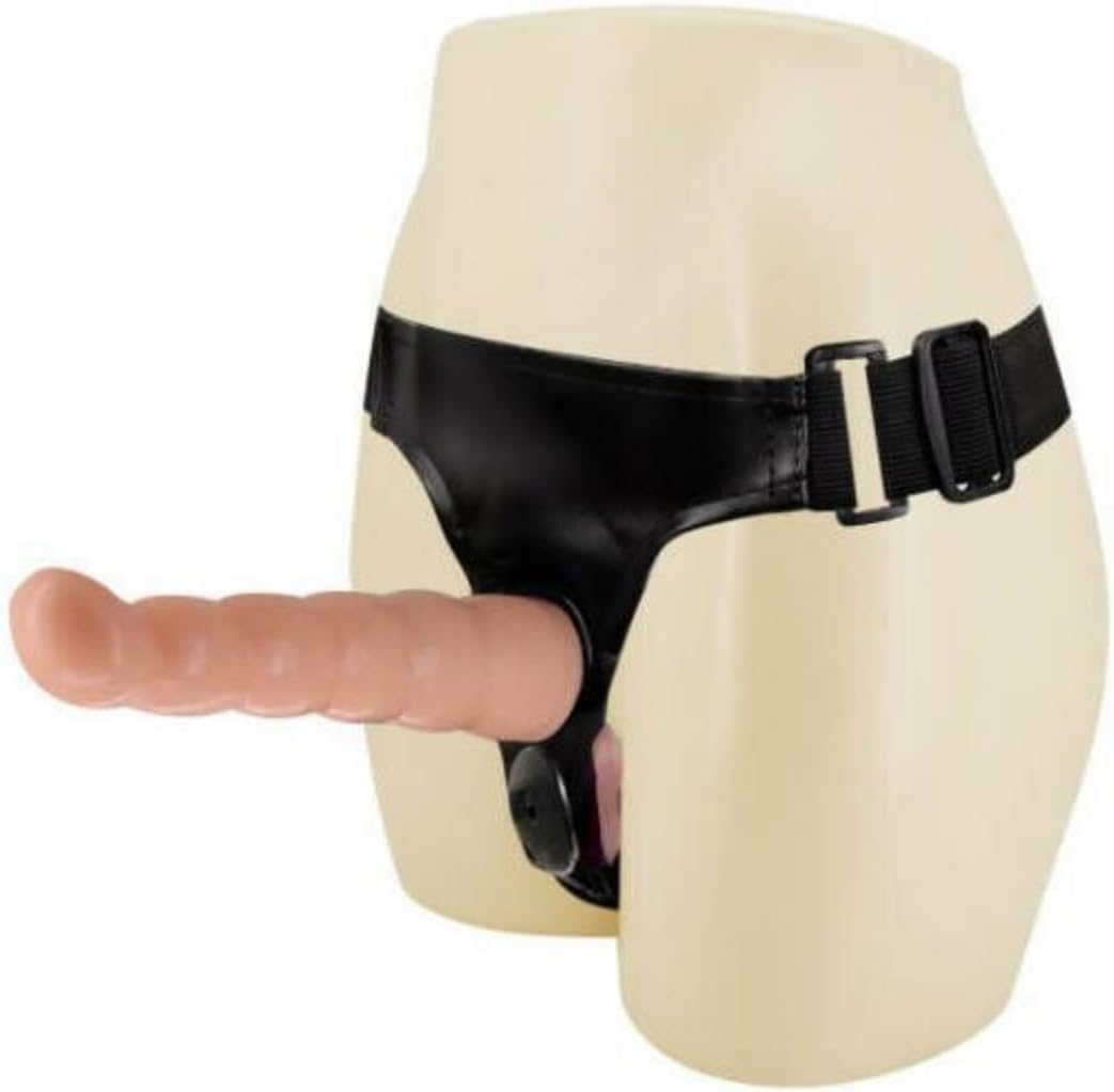 Strap on Dildo Wearable Realistic Penis Harness with 2 Removeable Dildo Realistic Penis for Female Masturbation SM Adult Sex Toys for Women Couples Lesbian (Skin)