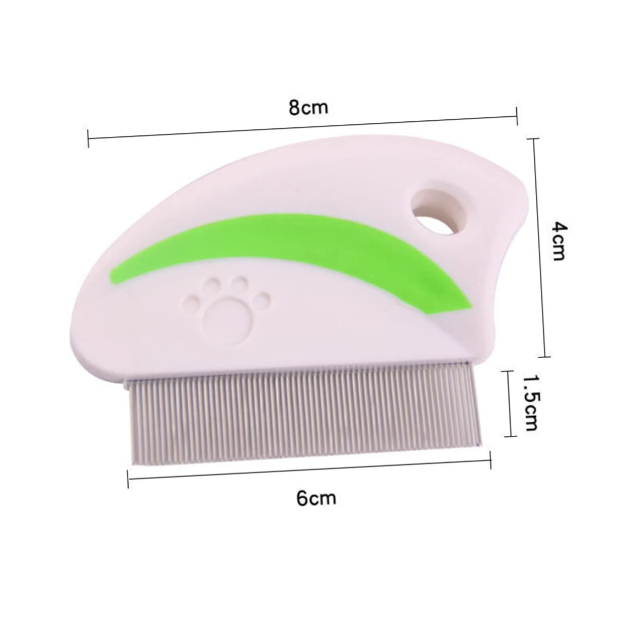 ERINGOGO 4Pcs Stainless Steel Pet Removal Comb Handy and Dust for Dogs and Cats Includes Red and Green Combs and Mat Removal Tool