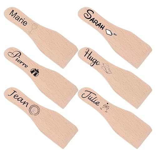 Spatule Personnalisée en Bois pour Raclette, spatule cuisine, 12,5 CM PAR 4,5 CM