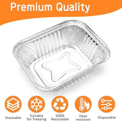 Image of Uniflasy 20 Pack Drip Pan Liner Compatible with Napoleon Grills 62007, Grease Tray for Prestige I /II /V, Prestige PRO, Rogue, Mirage, Ultra Chef, Disposable Aluminum Foil Pan Replacement