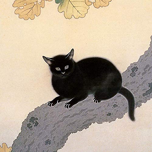 Amazon｜菱田春草『 黒き猫 』の写真タイル付き小物入れ（Jewelry Box