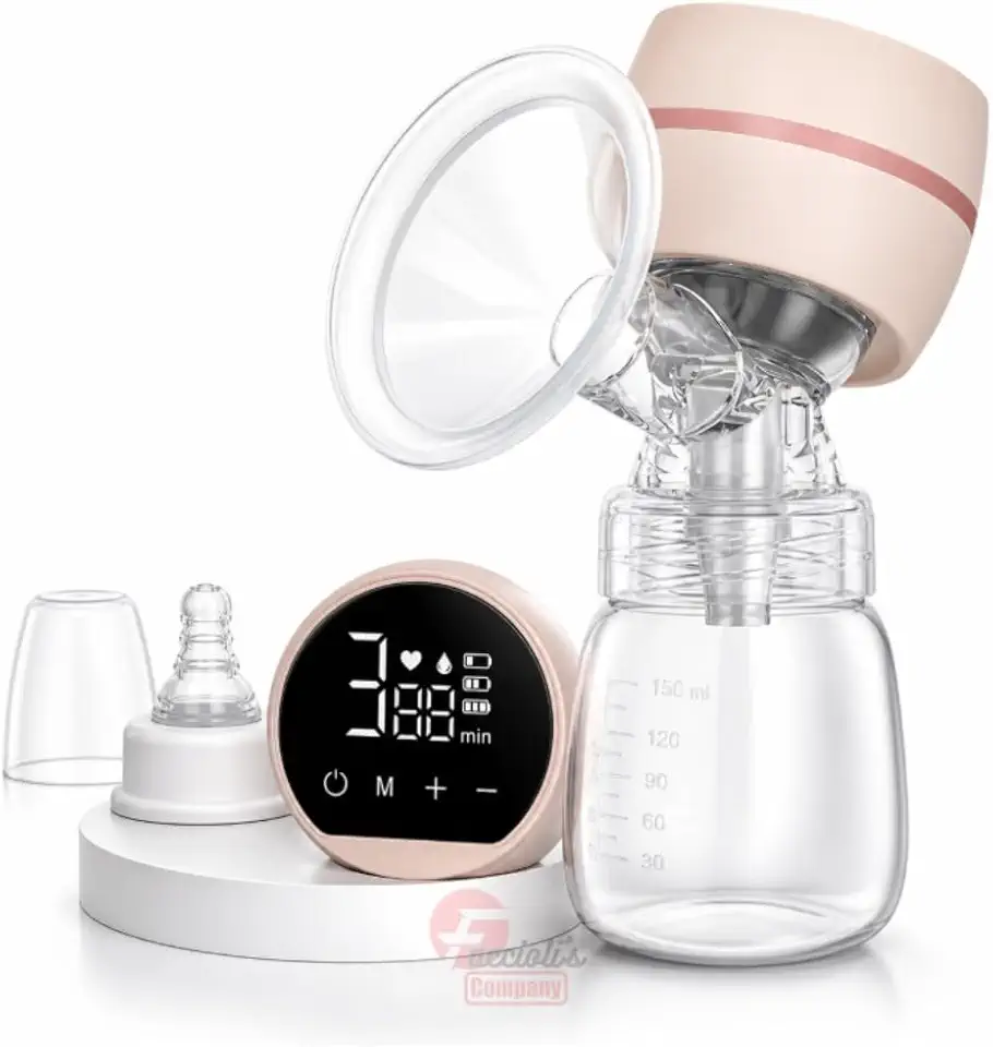Bomba Tira Leite Elétrica 5 em 1 - Portátil Silenciosa com LED - 9 Níveis de Sucção, Extração Sem Dor, Anti Vazamento, Recarga USB – Amamentação Confortável e Discreta Premium