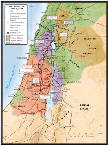 Ministry of Jesus Map